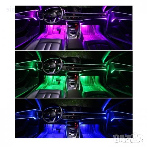 Лента за кола RGB, Интериорно осветление за табло, 6м., снимка 8 - Аксесоари и консумативи - 33773208