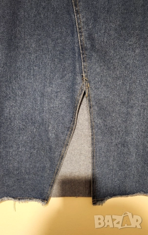 Дълга дънкова пола миди, снимка 3 - Поли - 46527810