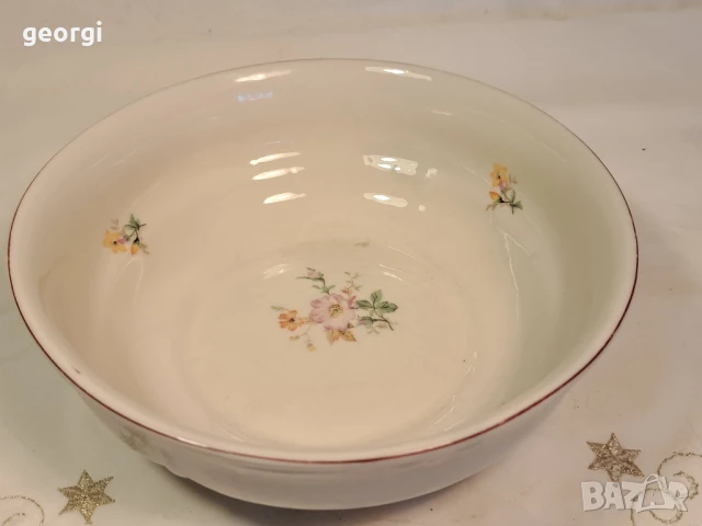 купа стар български порцелан Сталин Видин   26/1, снимка 2 - Аксесоари за кухня - 50501092