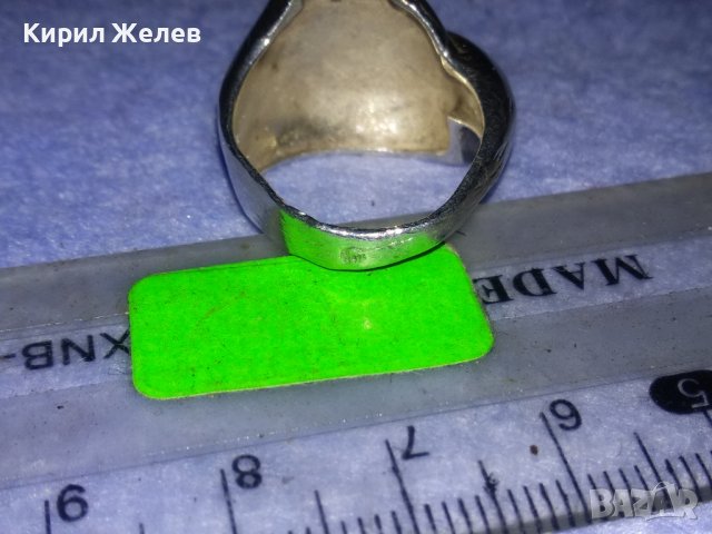 ЕЛЕГАНТЕН СРЕБЪРЕН АР НУВО СТИЛ ДАМСКИ ПРЪСТЕН СРЕБРО 925 МАЙСТОРСКА РЕТРО ИЗРАБОТКА 37868, снимка 10 - Пръстени - 40762620