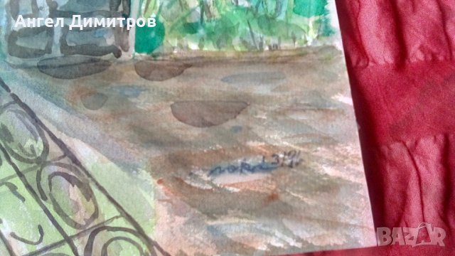 Акварел картина подписан , снимка 8 - Картини - 39097236