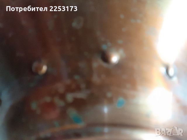 Медна кошница и бронзова кашпа лот, снимка 1