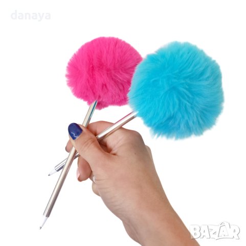 3785 Успокояващ антистрес химикал с пух Pom Pom, снимка 2 - Ученически пособия, канцеларски материали - 41327683