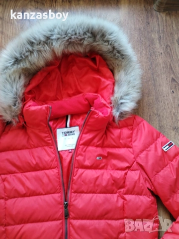 Tommy Hilfiger Essential Hooded Down Jacket - дамско пухено яке М, снимка 4 - Якета - 52203445