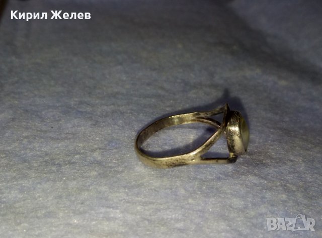 СТАР СКЪПОЦЕНЕН СРЕБЪРЕН АРТ ДЕКО ПРЪСТЕН МАЙСТОРСКА РЪЧНА ИЗРАБОТКА с ЕСТЕСТВЕНА БЯЛА ПЕРЛА 40261, снимка 10 - Антикварни и старинни предмети - 42380519