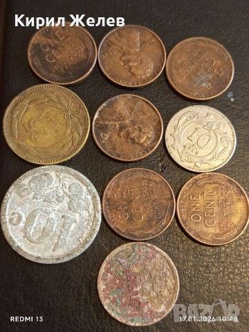 Лот стари монети 10 броя от цял свят за КОЛЕКЦИЯ ДЕКОРАЦИЯ 53207