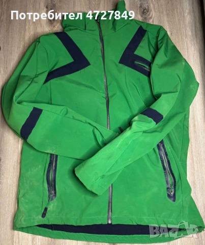 Спешно! Зелено мъжко ски яке Shamp – функционално зимно яке за ски и спорт