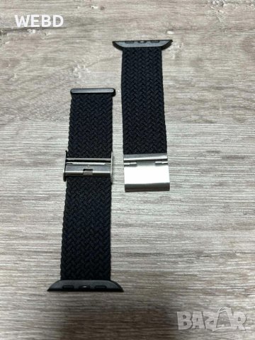  Каишка за Apple Watch Black  ML 42/44/45mm, снимка 2 - Смарт часовници - 41632466