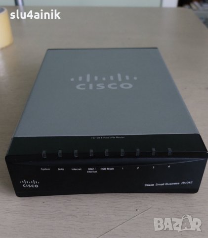 Рутер Cisco Small Business RV042, Dual WAN, VPN, снимка 1 - Рутери - 35881923