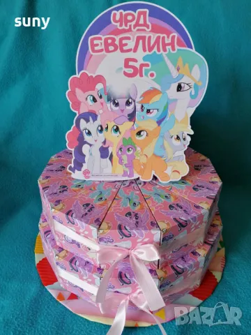 Картонена торта Блуи и Бинго, снимка 12 - Други - 42125219
