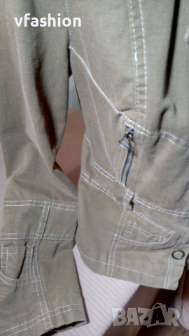 Дамско сако от плътен памучен плат, наподобяващ дънков, снимка 3 - Сака - 36287555