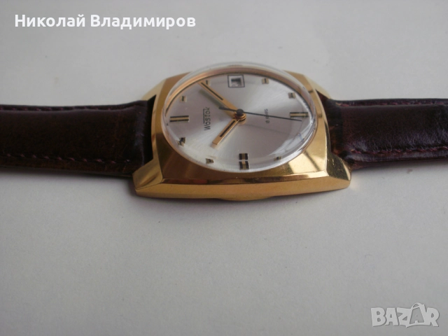 Восток Wostok мъжки ръчен руски позлатен часовник, снимка 3 - Мъжки - 52005851
