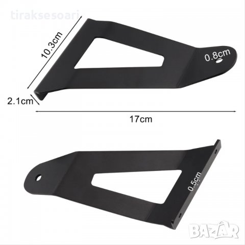 Универсални крепежни стойки за ЛЕД БАР за захващане над предното стъкло, снимка 3 - Аксесоари и консумативи - 39868145