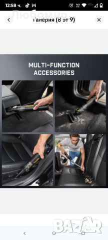 Fanttik Slim V8 Apex Автомобилна Прахосмукачка 19000PA Висока Мощност, 4 в 1 Преносима Мини, снимка 8 - Прахосмукачки - 51391559