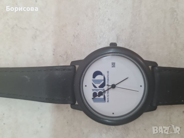 Нов рекламен кварцов часовник с кожена каишка WMC- немски, снимка 2 - Мъжки - 39470391