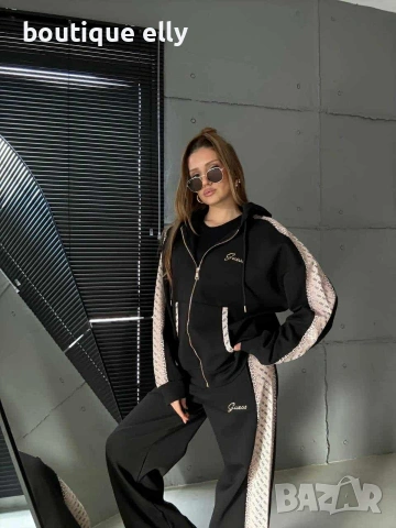 дамски екип- кафяво, черно, бяло, снимка 2 - Спортни екипи - 53031734