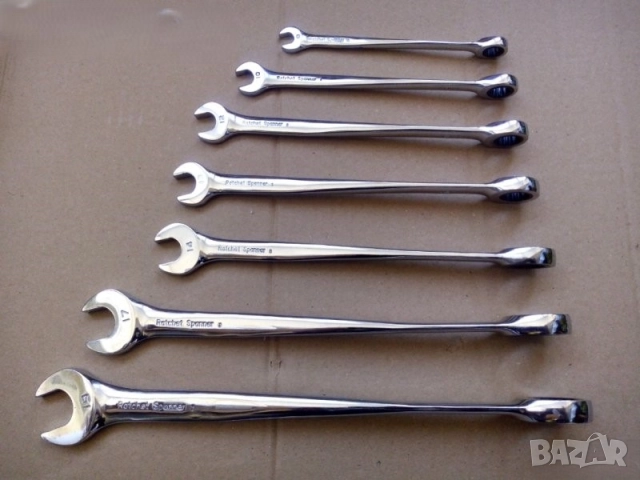 halfords advanced 7 броя Гаечни ключове тресчотки. halfords Гаечни ключове комплект 9 броя 