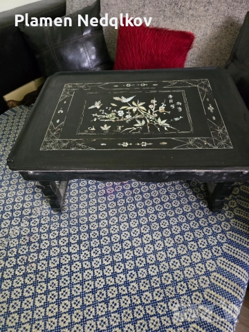 Холна масичка със орнаменти., снимка 11 - Антикварни и старинни предмети - 51513385
