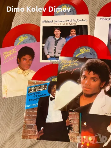 Michael Jackson Red Singles Collection. Mega Rare!, снимка 9 - Грамофонни плочи - 49261766
