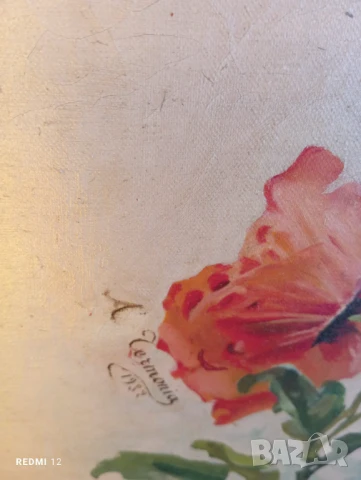 Картина МАК от маслени бой внос от Европа , снимка 4 - Картини - 51104379