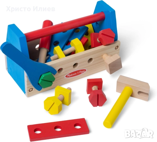 Дървена играчка Melissa & Doug - Кутия с инструменти