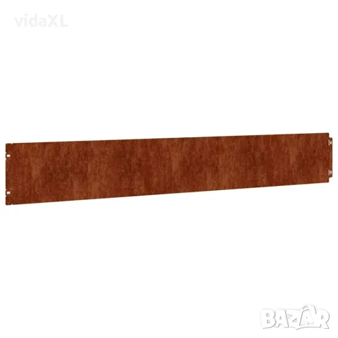 vidaXL Градински кантове 10 бр 15x103 см гъвкави кортенова стомана, снимка 8 - Огради и мрежи - 56148047