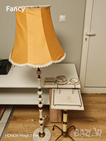 Сет маса, лампа и кутии от мрамор, снимка 8 - Антикварни и старинни предмети - 53586382