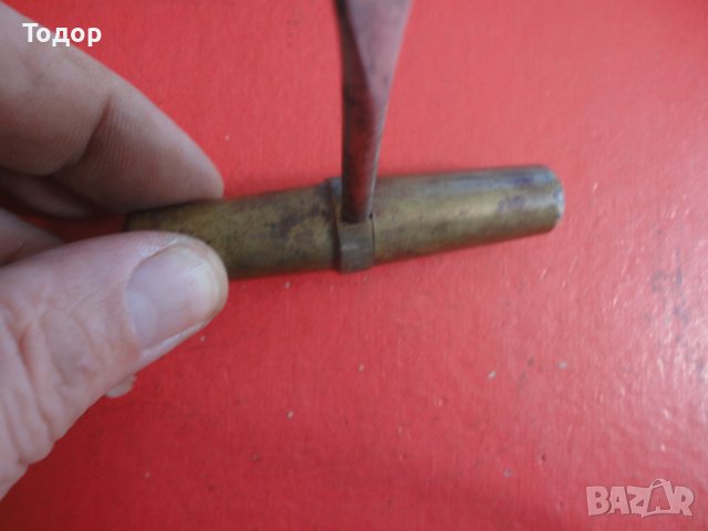 Уникален армейски бронзов зип отвертка , снимка 5 - Колекции - 40166366