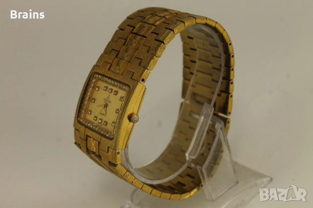 FITRON Швейцарски Позлатен Кварцов Часовник Тип Гривна, снимка 5 - Мъжки - 52134213