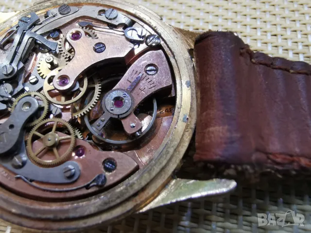 ПОЗЛАТЕН MORRIS FERROTEX CHRONOGRAPHE , снимка 7 - Мъжки - 49274430