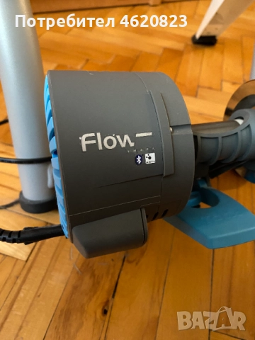 Tacx Flow Smart - Смарт велотренажор с тренировъчна гума за шосеен велосипед и quick release, снимка 2 - Велосипеди - 52524437