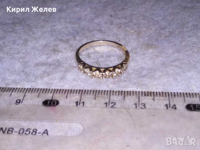 ИЗЯЩЕН СКЪПОЦЕНЕН СРЕБЪРЕН ВИНТИДЖ АРТ ПРЪСТЕН ВИСОКА ПРОБА СРЕБРО с ФАСЕТИРАНИ ЦИРКОНИ 38499, снимка 9 - Пръстени - 41462100