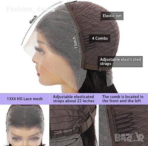 Чисто нова красива женствена Удобна за носене Човешка коса Перука, снимка 7 - Аксесоари за коса - 41807577