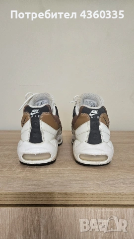 Nike Air Max 95/ Sail/ Black-Cashmere-Dk Driftwood, снимка 3 - Маратонки - 53381135