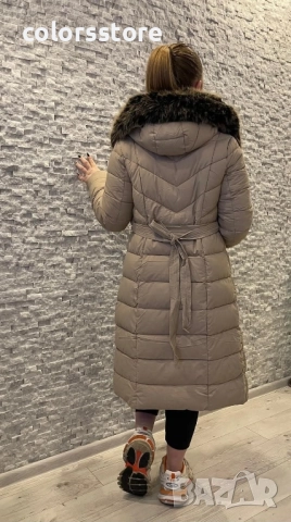 Дамско дълго зимно яке код IM63u, снимка 3 - Якета - 52053270