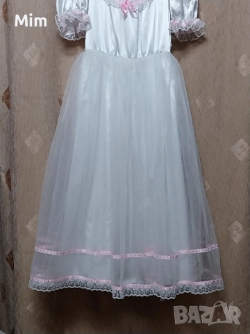 Детска бяла дълга рокля за шаферка / булка /, снимка 5 - Рокли - 51987711