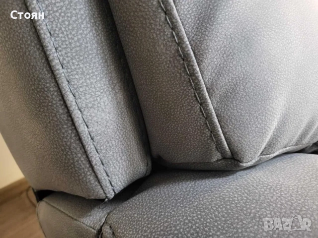 Сив фотьойл от плат с електрически релаксиращ механизъм, снимка 8 - Дивани и мека мебел - 51954186