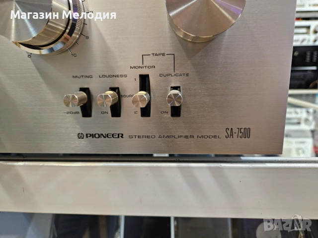 Уникален усилвател Pioneer SA-7500 Рядък и много красив модел. В отлично техническо и визуално състо, снимка 6 - Ресийвъри, усилватели, смесителни пултове - 52576193