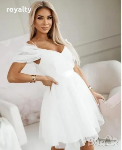 Официална рокля от тюл Различни цветове , снимка 3 - Рокли - 49713837