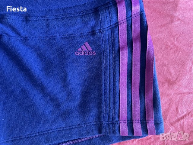 Adidas оригинални, къси, спортни панталони Адидас в лилав цвят, снимка 3 - Къси панталони и бермуди - 41346679