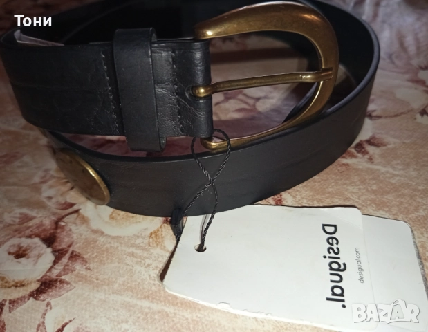 DESIGUAL Оригинал Нов Дамски Колан от Естествена Кожа с Етикет 110см. , снимка 7 - Колани - 52703290