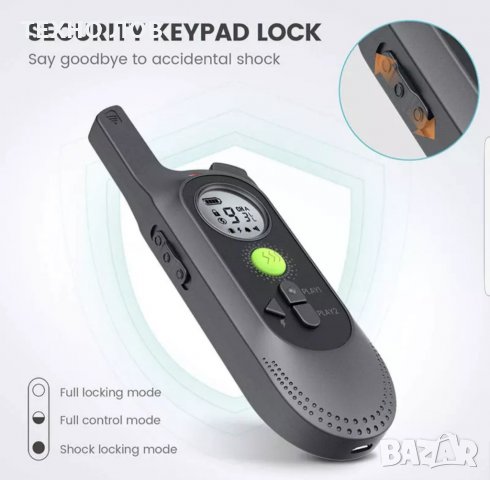 ЕЛЕКТРОНЕН НАШИЙНИК ЗА КУЧЕ,КАИШКА С ТОК ТЕЛЕТАКТ ВОДОУСТОЙЧИВ, снимка 10 - За кучета - 33907872