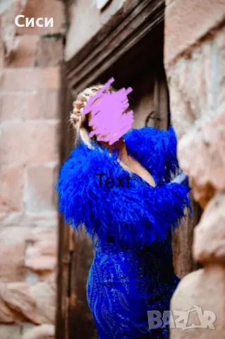 Рокля с пера и дантела, снимка 5 - Рокли - 49148453