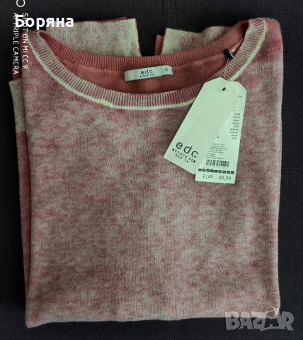 НАМАЛЕНА - Esprit нова блуза фино плетиво, снимка 13 - Блузи с дълъг ръкав и пуловери - 41104421