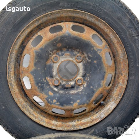 Стоманени джанти 4x108 с гуми R14 Mazda 2 I (DY) 2003-2007 ID:104573, снимка 4 - Гуми и джанти - 41332303