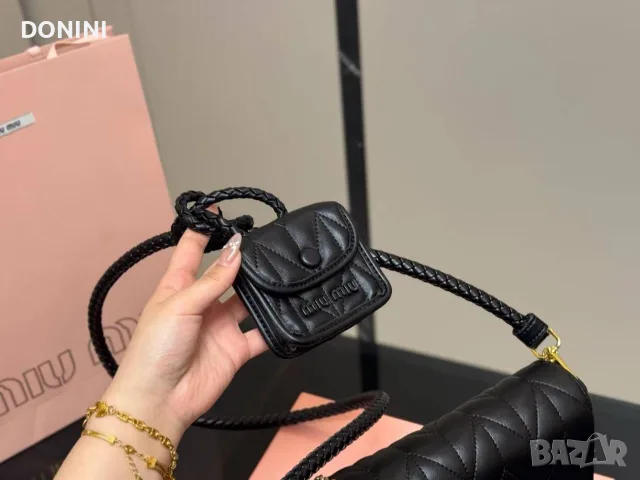 Miu Miu Belair Дамска чанта, кожа , снимка 7 - Чанти - 56010052