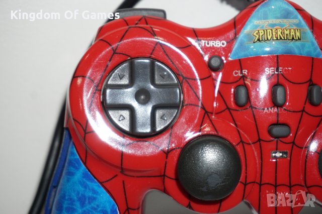 Оригинален джойстик Spider-Man Marvel Naki за Playstation 2  ТЕСТВАН И РАБОТЕЩ, снимка 3 - Аксесоари - 41291690