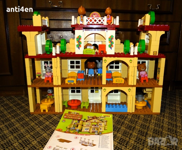 Unico Plus Maximilian Families – голяма къща/хотел с фигуркисъвместим с Лего Дупло, снимка 2 - Конструктори - 52976917