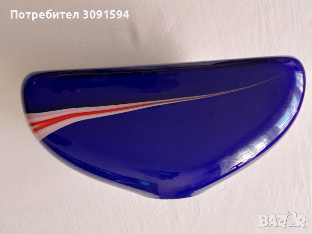   Ваза многоцветно двупластово стъкло   стъкло , снимка 2 - Други ценни предмети - 42027686