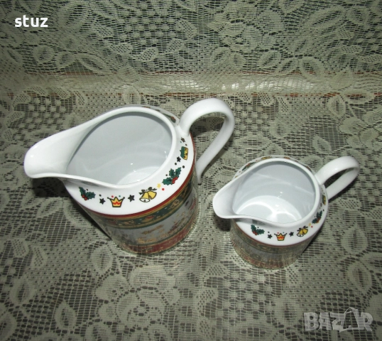 Порцеланови кани с коледни мотиви, нови, снимка 3 - Аксесоари за кухня - 52589379